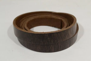 Leather Strip - Chocolate oil tan pullup - 3/4" - 8-9 oz - 1 Piece (E416) - Picture 1 of 3