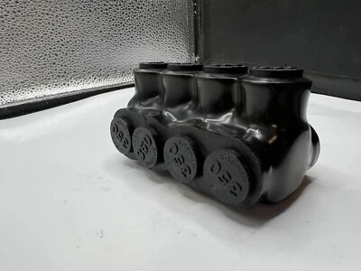 ILSCO Genuine OEM PBTD-4-350 350 Insulated Multi-Tap Connector, 4-Port, Black - Image 1 of 4