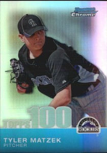 2010 Bowman Chrome Topps 100 Prospects Refractors #TPC8 Tyler Matzek/499