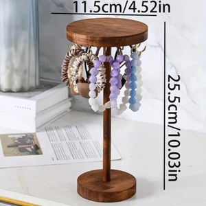 HOLZ Schmuck Organizer Display für Ketten, Armbänder, Ohrringe, Uhren - Bild 1 von 3