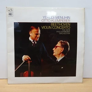 ASD 2285 BEETHOVEN Violin Concerto MENUHIN KLEMPERER NPO HMV STEREO LP EX - Picture 1 of 4