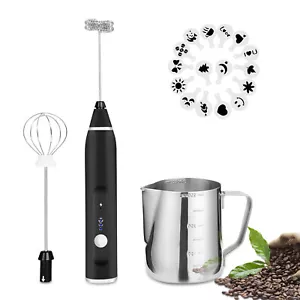 Milk Frother Electric Mixer Drink Foamer Coffee Egg Beater Whisk Latte Stirrer - Picture 1 of 11