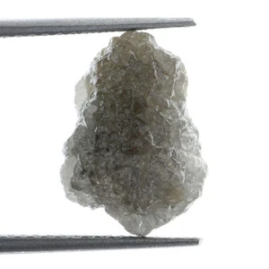 Raw Natural Loose Rough 5.59 Carat Raw Grey Silver Color Great Diamond - Picture 1 of 1