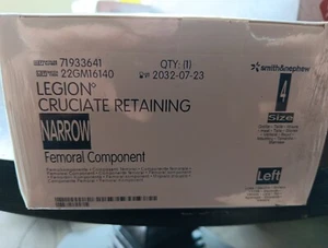 Componente Femoral Estrecho Retención Cruzada Smith & Nephew Legion SELLADO Talla 4 - Imagen 1 de 4
