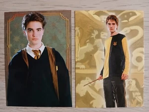 Lot de 2 cartes ROBERT PATTINSON / CEDRIC DIGGORY (Harry Potter Evolution) - Zdjęcie 1 z 3