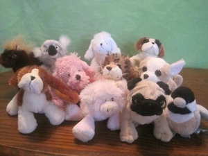 WEBKINZ LilKinz - Lot of 11 - no code - Leopard, Pony, Dogs, Pig, Koala - Picture 1 of 1