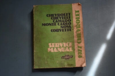 Chevrolet 1977 chasis taller de servicio manual de reparación Camaro Corvette Monte Carlo Foto 1 de 4