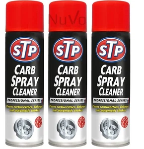 3 x STP CARB CLEANER SPRAY CARBURETTOR INTAKE SPRAY CLEANER PROFESSIONAL 500ML - Picture 1 of 5