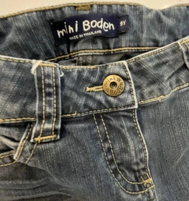 Mini Boden Girls 9 Y straight denim jeans pants - Image 1 of 4