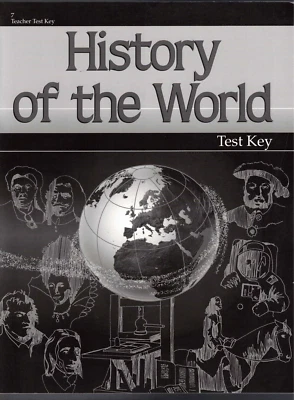 History of the World 7 Teacher Test Key (Second Edition) A Beka Book - Image 1 of 2
