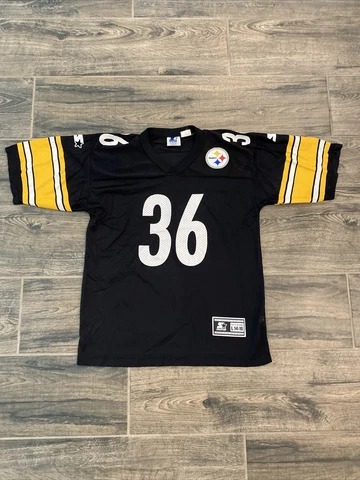 Vtg Starter Jerome Bettis Pittsburgh Steelers NFL Jersey Size Youth Large 14-16 Cover