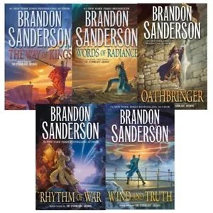 Stormlight Archive 5 HARDCOVER COMPLETE SERIES SET COLLECTION Brandon Sanderson - Picture 1 of 1