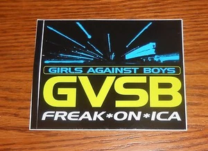 GVSB Girls Against Boys Freak On Ica Sticker Rectangle 1998 Promo 4.5x3.5 - Picture 1 of 2