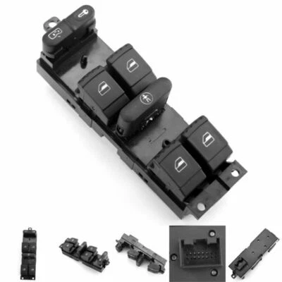 New Master Power Auto Window Switch 1J4959857C For Skoda Fabia Octavia Superb Foto 1 de 4