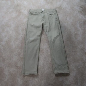 Dockers Straight Leg Chino Pants Men's 36x32 Flat Front Beige - Picture 1 of 12