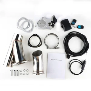 2.5" Stainless Electric Exhaust Valve Y Pipe Control Motor Kit w/ Remote Switch - Picture 1 of 19