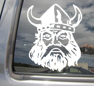 Viking - Norse Barbarian Helmet - Laptop Car Bumper Vinyl Decal Sticker 10181 - Picture 1 of 2