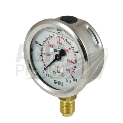 WIKA Manometer 0-700 bar Ø63mm - 1/4"AG Hydraulik Pneumatik - Bild 1 von 2