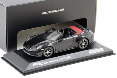 1:43 Minichamps Porsche 911 992.2 Carrera GTS Cabriolet Nero WAP DEALER - Immagine 1 di 3