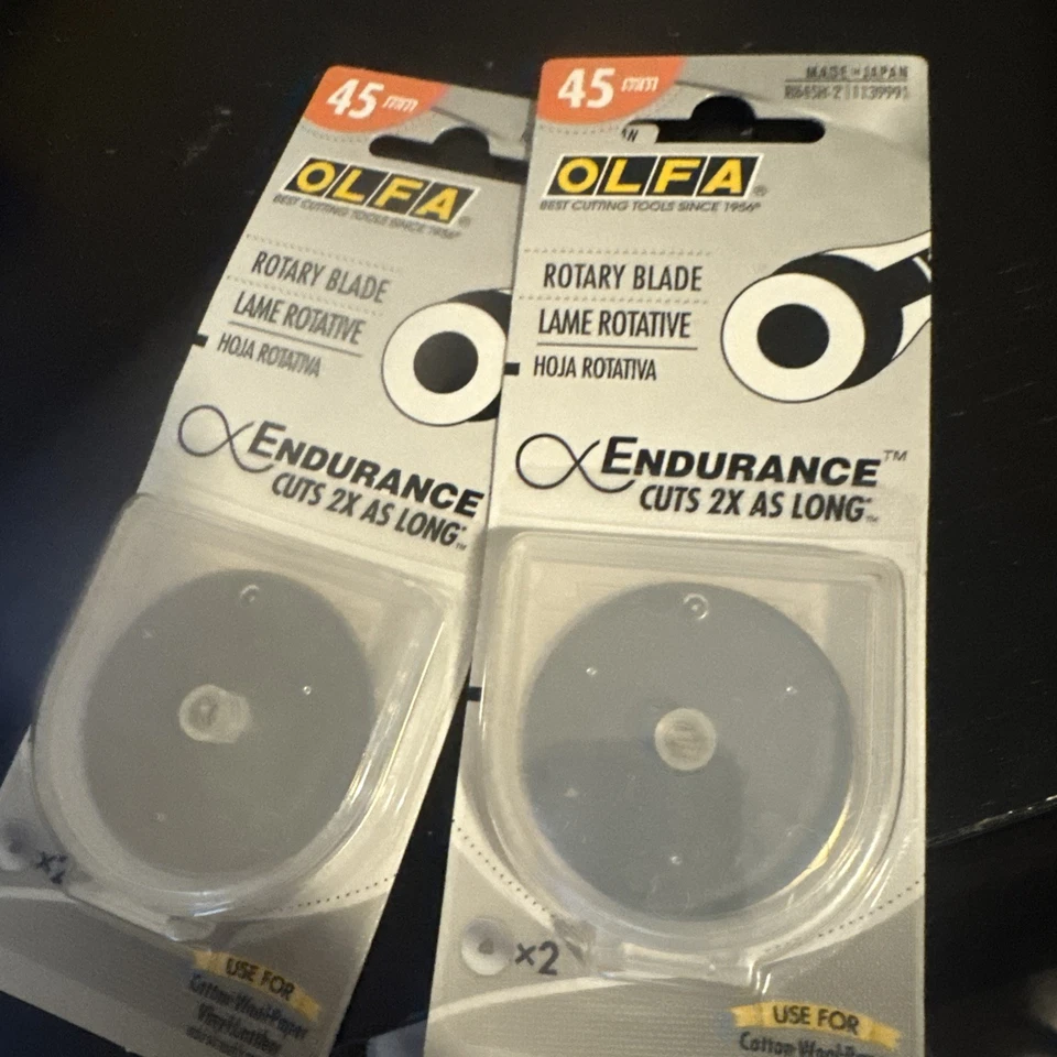 Olfa Endurance Rotary Blades 45 mm 2 Pack RB45H-2 - Image 1 of 1