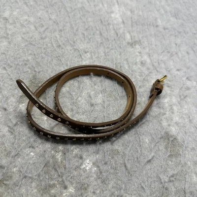 J. Crew Studded Belt Small Thin Leather Womens Size Small S - Image 1 of 4