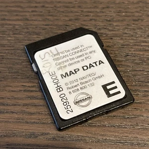 Fits Nissan Connect E NAVTEQ MAP DATA Satelite Navigation SD Card 25920BH00E - Picture 1 of 4