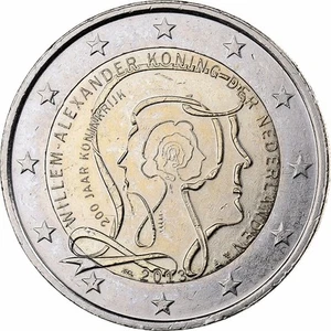 [#1222198] Netherlands, 2 Euro, 2013, Utrecht, Bi-Metallic, AU - Picture 1 of 2