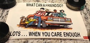 Vintage COORS BEER 1985 prevention poster center boulder colorado - Picture 1 of 1