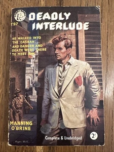 Deadly Interlude by Manning O'Brine 1955 UK Corgi PB 1st - Pulp Crime Thriller - Picture 1 of 8