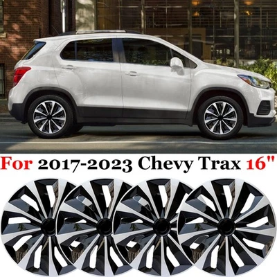 4X Para Chevrolet Trax 16" Calotas Aros de Roda Tampa Cubo Tampa Snap On Para Pneu R16 - Imagem 1 de 4