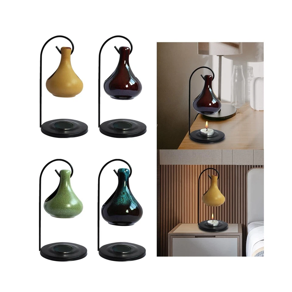 Candelabro de cerámica Tealight calentador de fusión mesa de regalo centro de mesa candelabro Foto 1 de 1