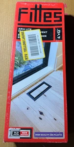 Ventilación de piso con marco FITTES (Lite) 4 pulgadas x 12 in. Negro - Imagen 1 de 1