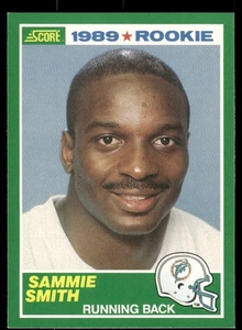 1989 Score #262 Sammie Smith Miami Dolphins Football Card - Picture 1 of 2