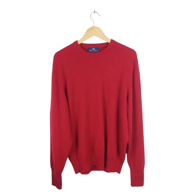Peter Scott Herren Pullover rot 100% Wolle Größe XXL 2XL - 2 Mängel - Bild 1 von 4