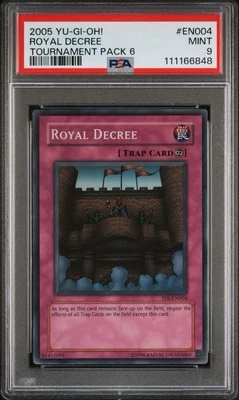 2005 Yu-Gi-Oh! Royal Decree Tournament Pack 6 TP6 Super Rare PSA 9 - Image 1 of 2