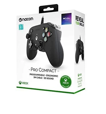 Xbox One, Series S, X - Nacon Wired PRO Compact Controller (Black) - Image 1 of 4