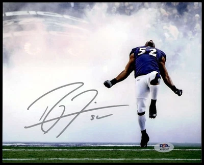 Ray Lewis 8x10 Photo Signed PSA/DNA Authenticated Ravens Autographed - Image 1 of 2