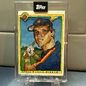 2025 Topps Shoebox Treasures Craig Biggio Original Painting 1/1 OP-B902 - Astros - Picture 1 of 2