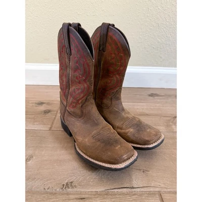 Botas occidentales Ariat® Quickdraw marrón envejecido para niños jóvenes 13 Foto 1 de 4