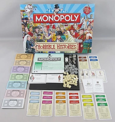 Monopoly Horrible Histories Boardgame Hasbro Winning Moves 2018 2-6 Players 8+ - Image 1 of 4