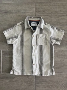 Sovereign Code Little Boys Size 6 Short Sleeve Striped Button Up Shirt - Picture 1 of 8