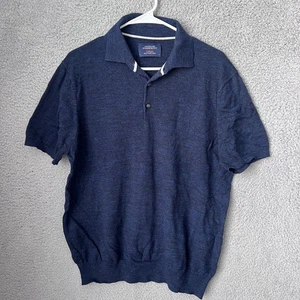 Charles Tyrwhitt Shirt Mens Large Blue Weekend Short Sleeve Polo Golf Preppy - Picture 1 of 11