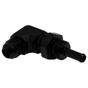 DeatschWerks 8AN Male Flare to 5/16in Male Barb Bulkhead Adapter 90-Degree - Ano - Bild 1 von 4