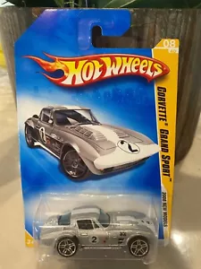 2008 Hot Wheels New Models Corvette Grand Sport - Silver - Picture 1 of 1