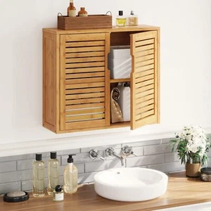 New- Wall Cabinet Bathroom Storage Cabinet Wall Mounted with Adjustable Sh - Picture 1 of 6