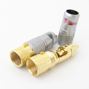 Conector de A/V sin bloqueo enchufe RCA chapado en oro de alta calidad 20 piezas - Imagen 1 de 6