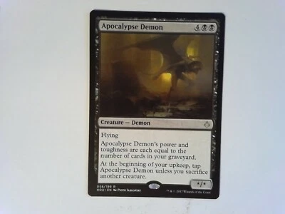 Apocalypse Demon	 Hour of Devastation - Magic the Gathering MTG Black - Image 1 of 2