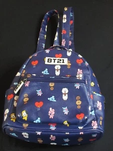 BT21 Blue All Over BTS Line Friends Character Mini Backpack - Picture 1 of 8