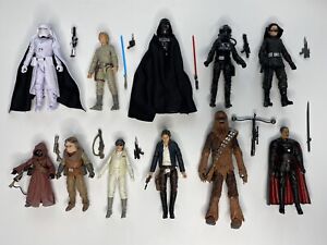 Star Wars Black Series Lot Of 10 6” Darth Vader Chewbacca Jawa Han Solo Hasbro