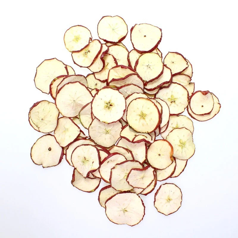 echte Apfelscheiben rot natur getrocknet 250g Deko Trockenfrüchte Advent - Bild 1 von 1